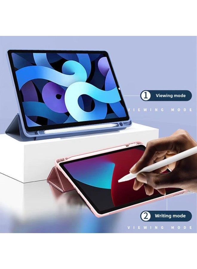 Suitable For Apple Ipad Air6 Protective Case Y Folding Transparent Ipadpro13 Flat Case Acrylic 11-Color:ice White-Applicable Model:iPad 10th  2022 - Image 3